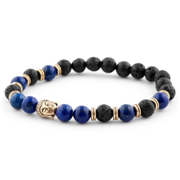 BLUE HOMAGE TO BUDDHA MEN'S BRACELET