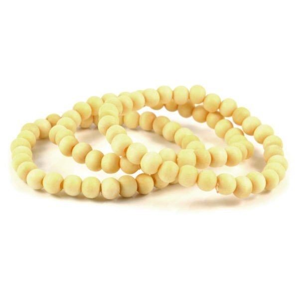 DESIGNER MEN'S CREAM BEAD STYLISH BRACELET