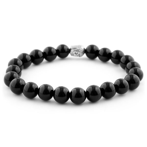 BIG BLACK HOMAGE TO BUDDHA BEAD BRACELET - Image 2