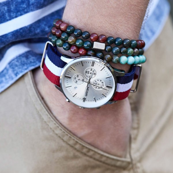 Multi Color Peaceful Stone Bracelet