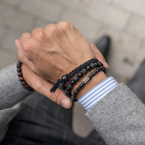 BLACK ON BLACK MEN'S BRACELET - Image 4