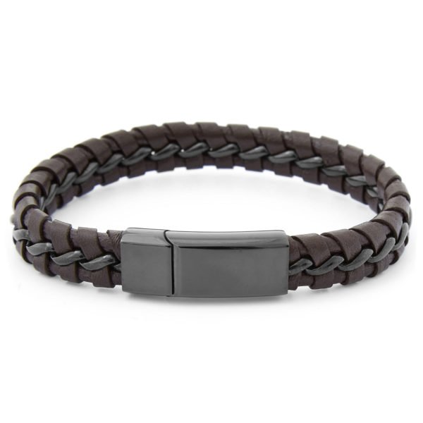 Mens Braided Unique Leather Bracelets