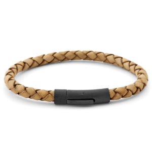 Buy Mens Leather Braided Bracelet