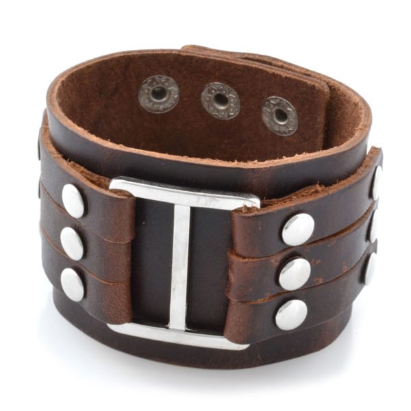 Mens Leather Bracelets Designer