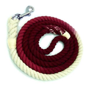 Maroon & Cream Cotton Ombre Cotton Leash For Dogs Manufacturer
