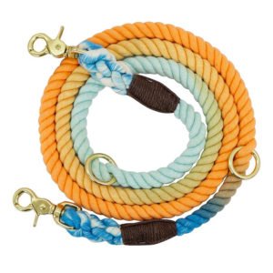 Handmade Braided Eco-Friendly Dream Colourful Multi-purpose Cotton Dog Leash