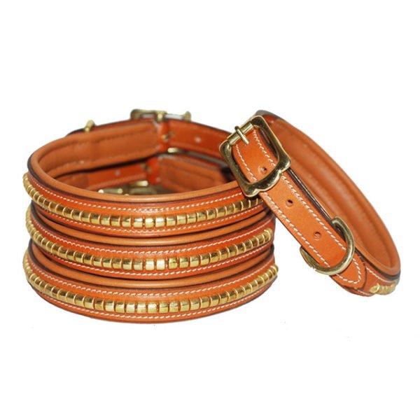 Decorative Leather Collar For Dogs & Puppies