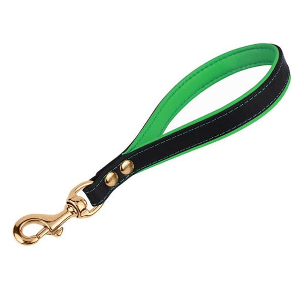 Customized Color Short Dog Leather Leash