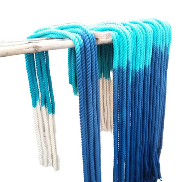 Blue & White Cotton Ombre Dog Leash - Image 2