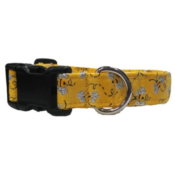 Honey Bee Printed Pattern Dog Collar