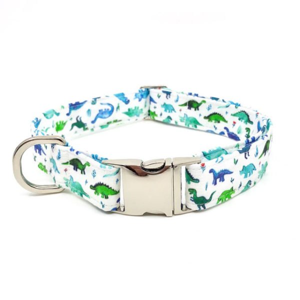 Dinosaur Print Funny Adjustable Dog Collar