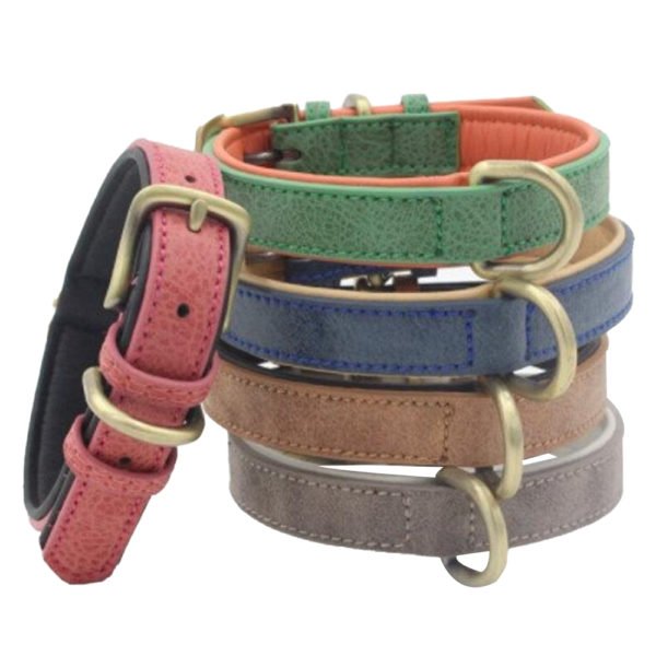 Strong Leather Dog Collar Belt