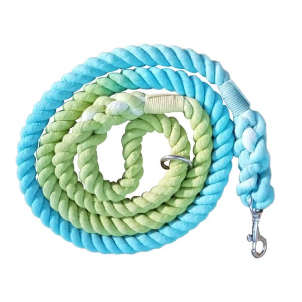 Trendy Multicolored Cotton Ombre Dog leash