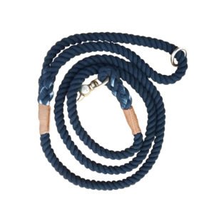 Dark Blue Cotton Ombre Pet Leash Manufacturer