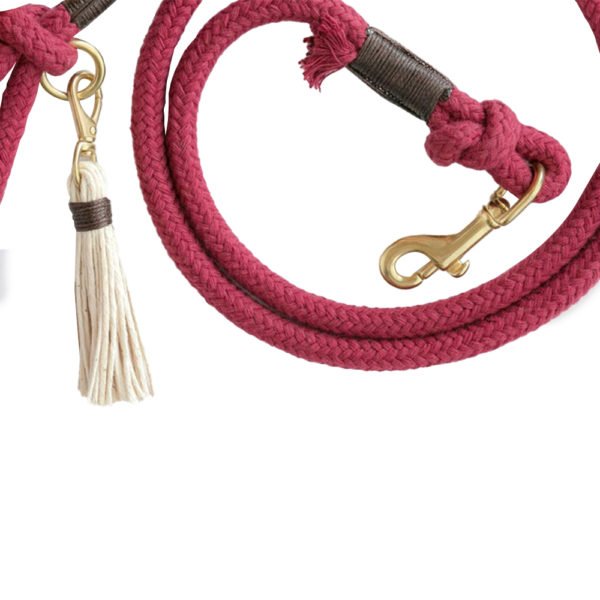 Slim Adjustable Cotton Rope Dog Leash