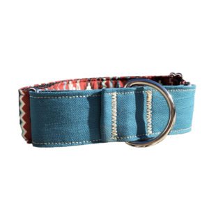 Beautiful Blue Tribal Pet Collar