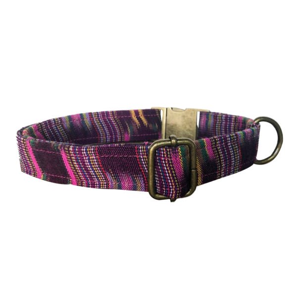 Wholesale Boho Stripe Purple Dog Collar - Image 4