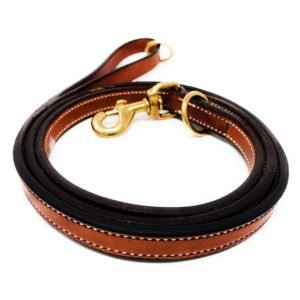 Large Dog Brown Leather Lead Supplier