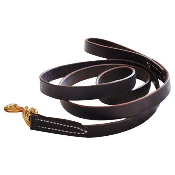 6 Foot Brown Leather Dog Leash 1 Inch wide