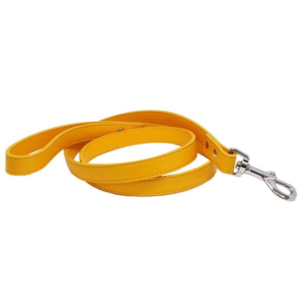 Italian Leather Dog Leash With 12 Colors