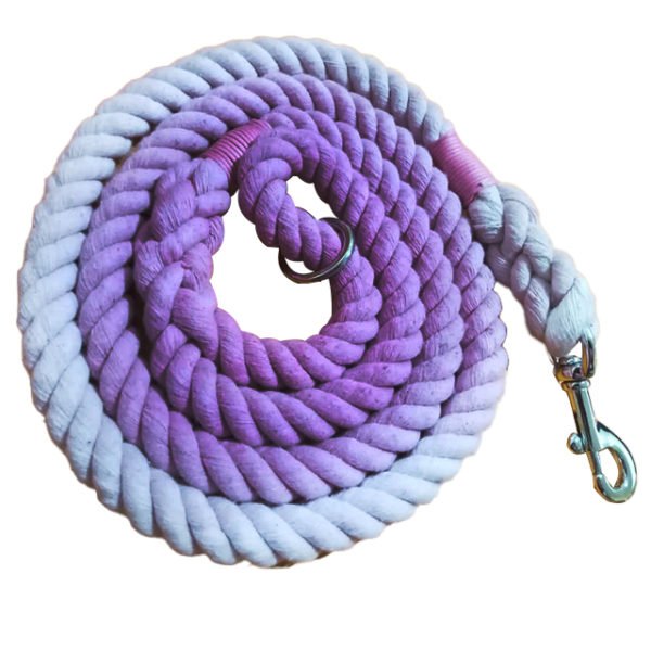 Purpe Cotton Ombre Leash For Dog Manufacturer