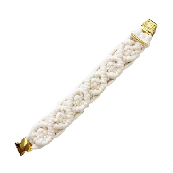 Customizable Macrame Dog Collar