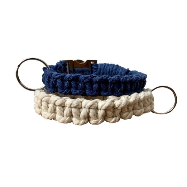 Square Knot Macrame Dog Collar
