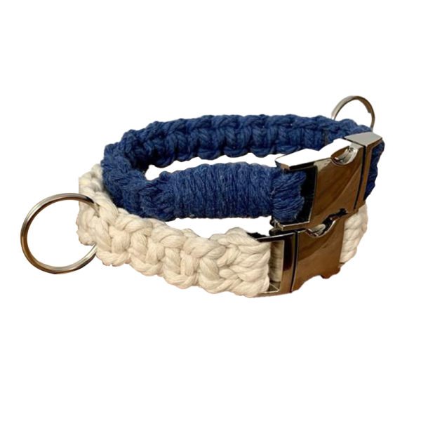 Square Knot Macrame Dog Collar