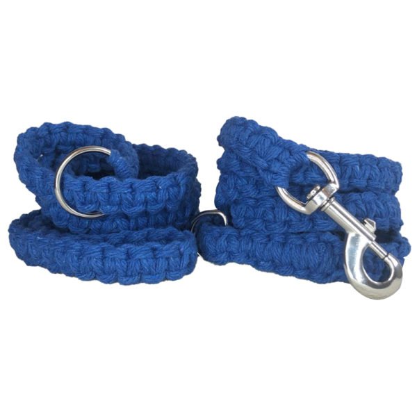 Macrame Berry Blue Dog Leash