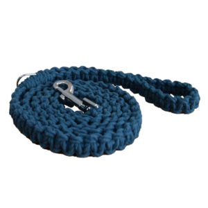 Large Dog Blue Macrame Pet Leash