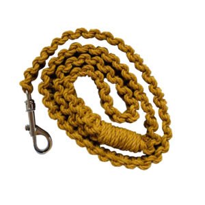 Mustard Macrame Dog Leash