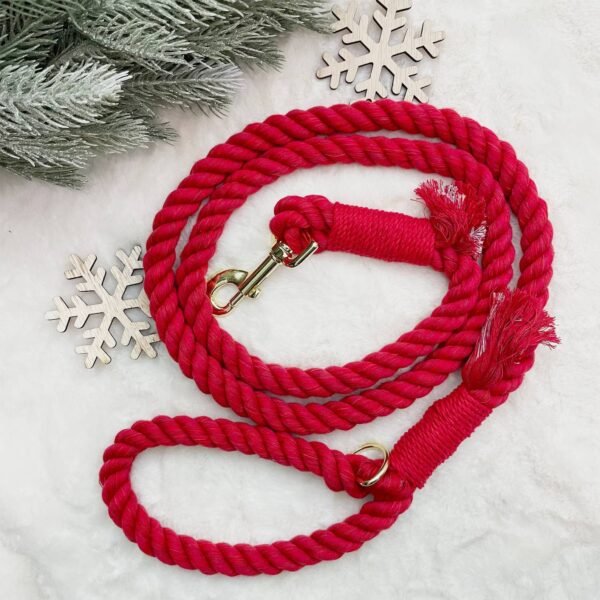 Solid Cotton Rope Dog Leash