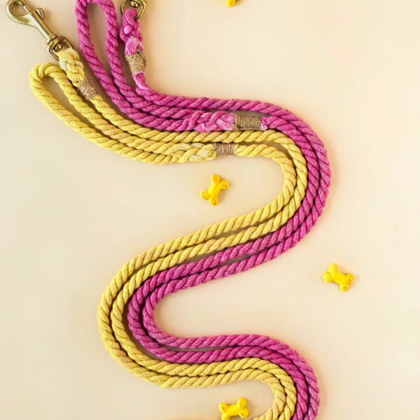 Nautical Cotton Rope Dog Leash Handmade Leash Soft touch Leash - Image 2