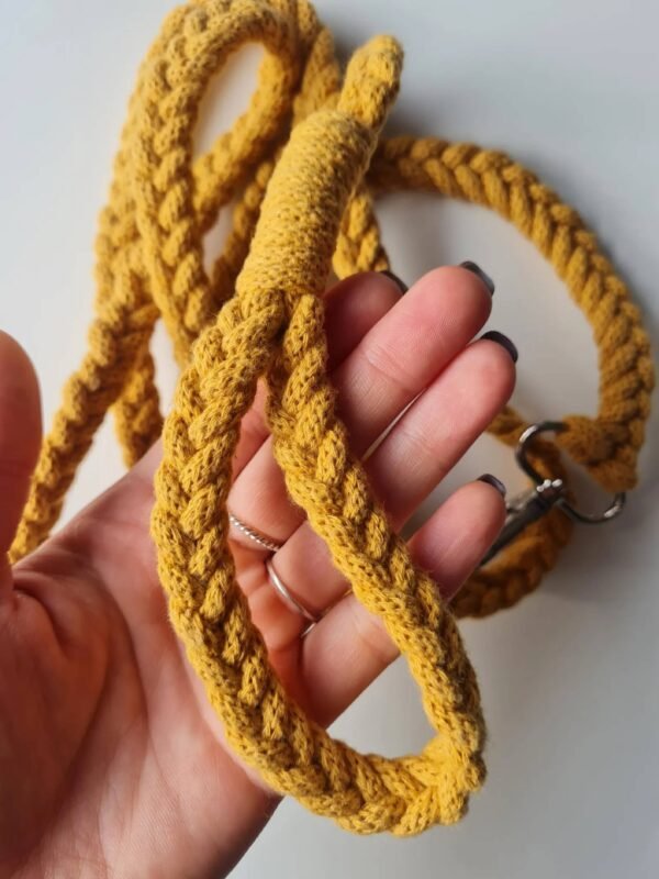 Tone Braided Cotton Rope Dog Leash - Image 2