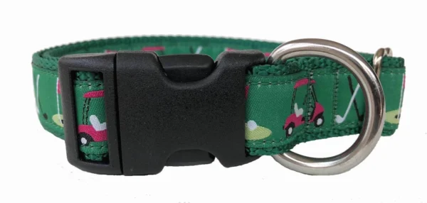 Manufacturer of Dark Green Golf Ribbon Dog Collar - Image 2