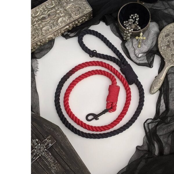 Solid Luxury Cotton Dog Leash - Image 2