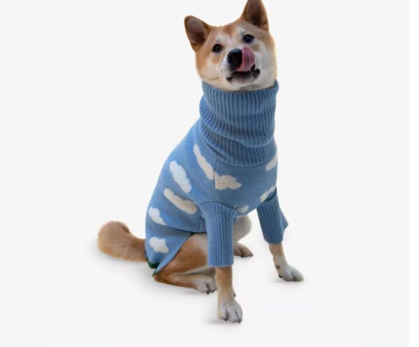 Cloud Jumper Blue Dog Jumper Dog Fashion Dog Knit Dog Sweater