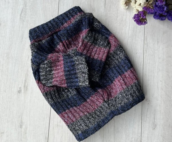 Knitted Dog Sweater For All Breeds Striped Dog Jumper Warm Jersey Sweater
