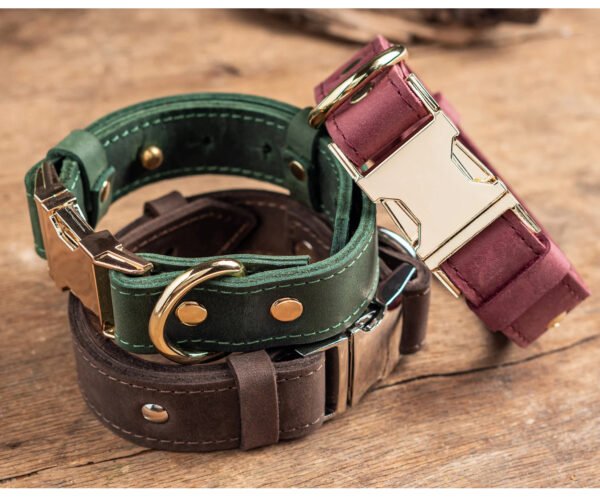 Handmade Leather Dog Collar Personalized Dog Collar Leather Dog Collar
