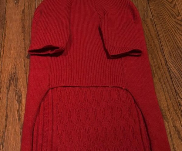 Knitted Clothes For Dogs Chihuahua Cable Knit Dog Sweater - Image 2