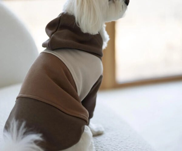 Custom dog hoodie brown beige purple Sweater with unique design - Image 2