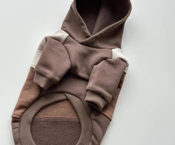 Custom dog hoodie brown beige purple Sweater with unique design