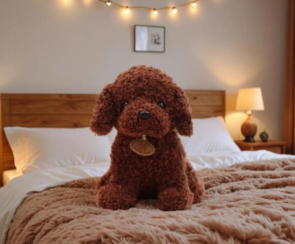Manufacturer of Cute Teddy Brown White Dog Plush Toy