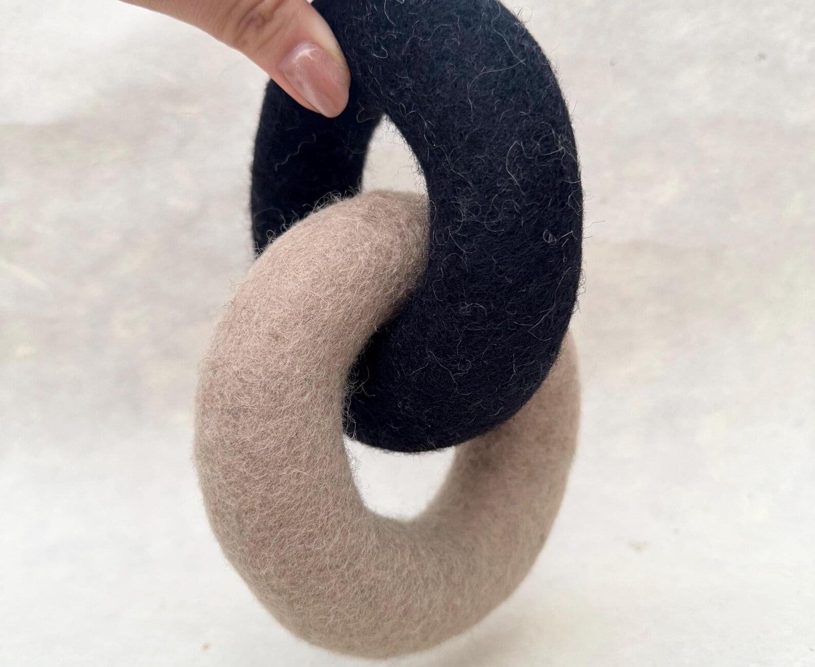 Eco-friendly Fleece Braided Tug Toys for Dogs Cats Solid Pattern Linen